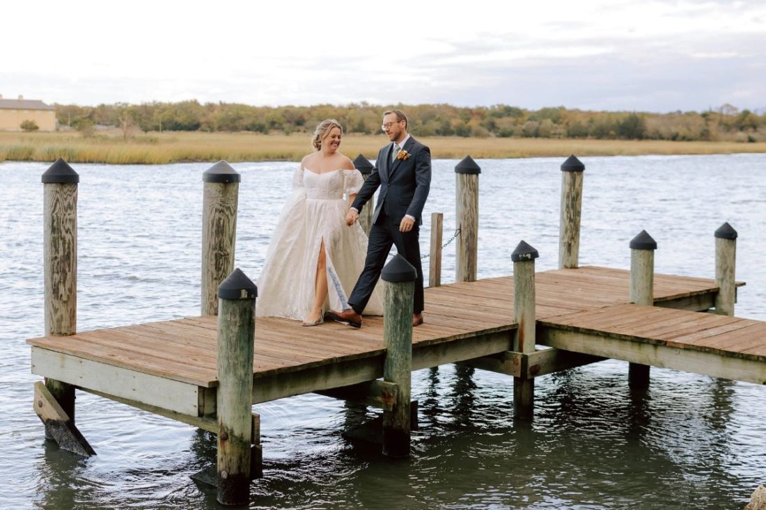 A local couple showcased the best of their hometown for their cozy fall wedding in Delaware.