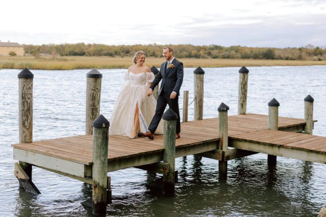 A local couple showcased the best of their hometown for their cozy fall wedding in Delaware.